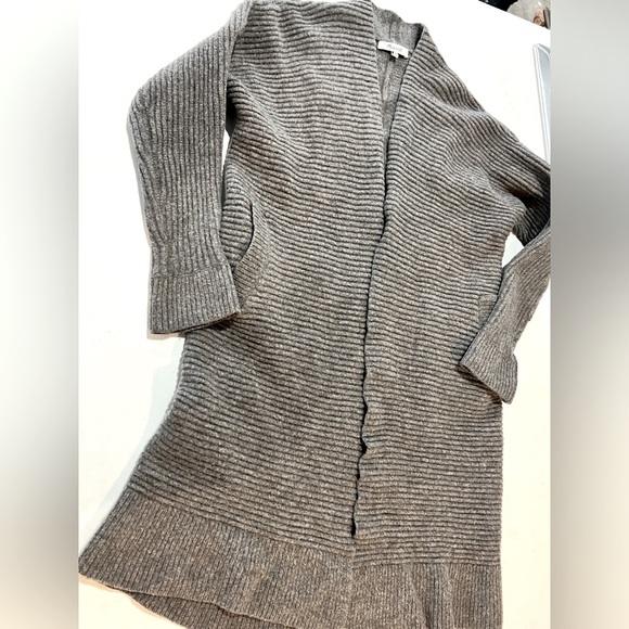 Madewell Merino Wool Ribbed Open Front Cardigan - Picture 4 of 9